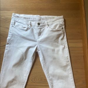 Blank NYC ankle length white denim